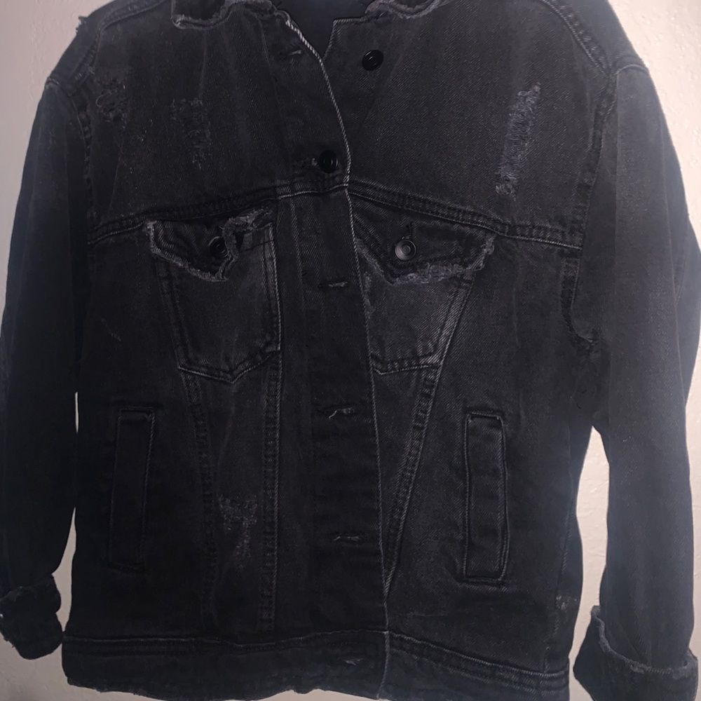 Black jean jacket